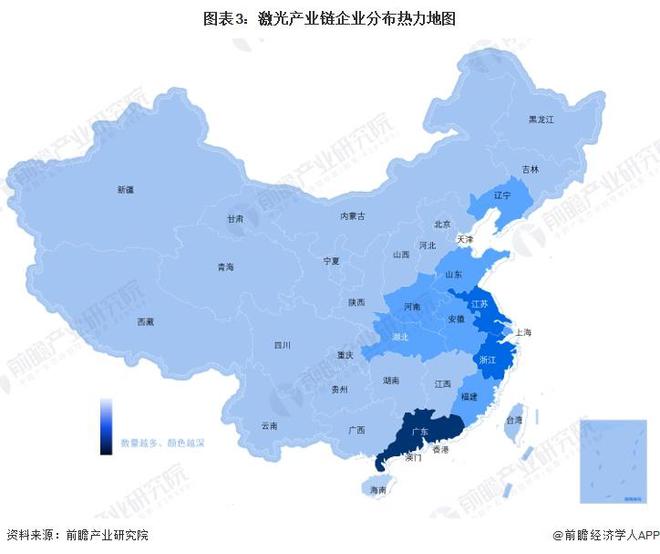 星空体育智能制造：【干货】2024年激光行业产业链全景梳理及区域热力地图(图3)