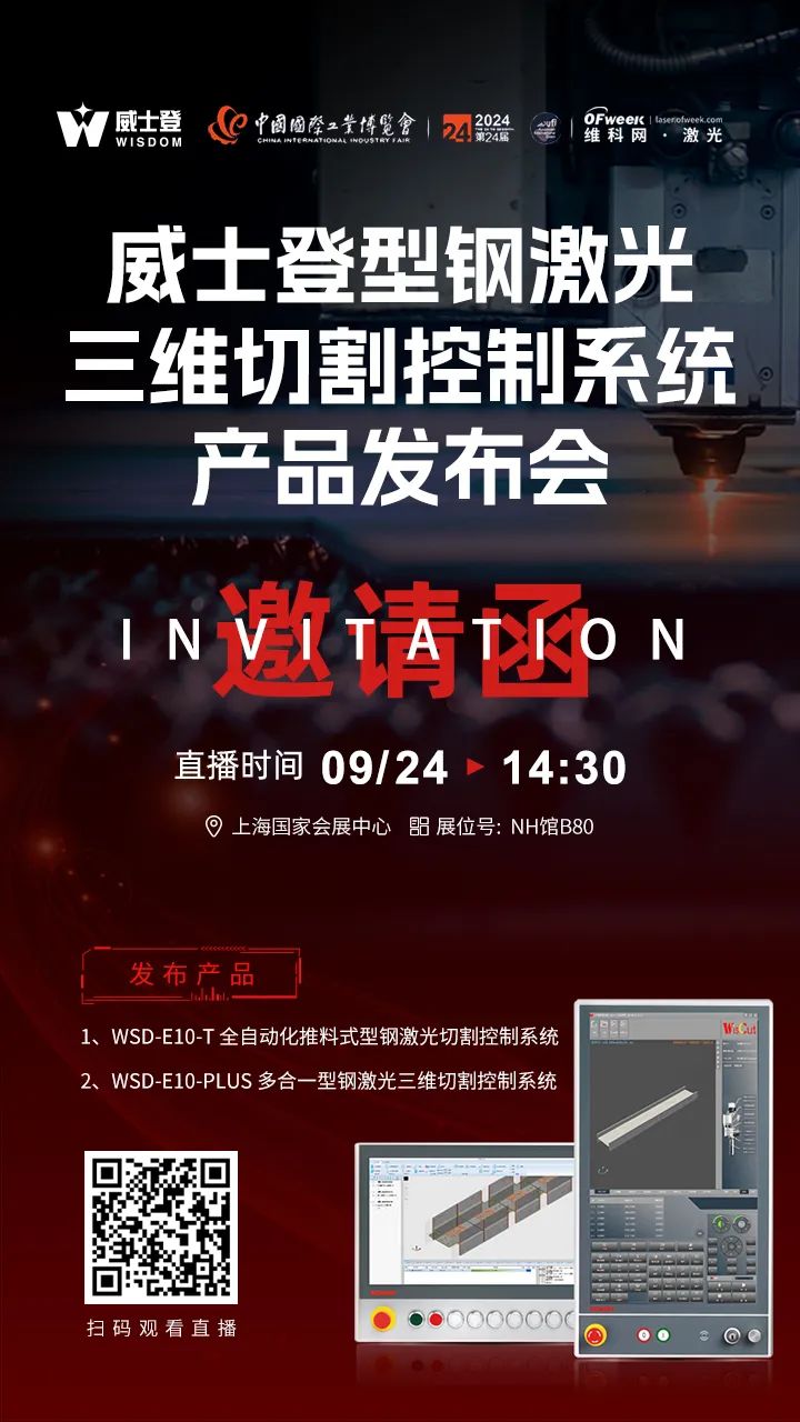 【产品发布会】重磅！威士登即将揭晓两大新品引领型钢激光切割新篇章(图3)