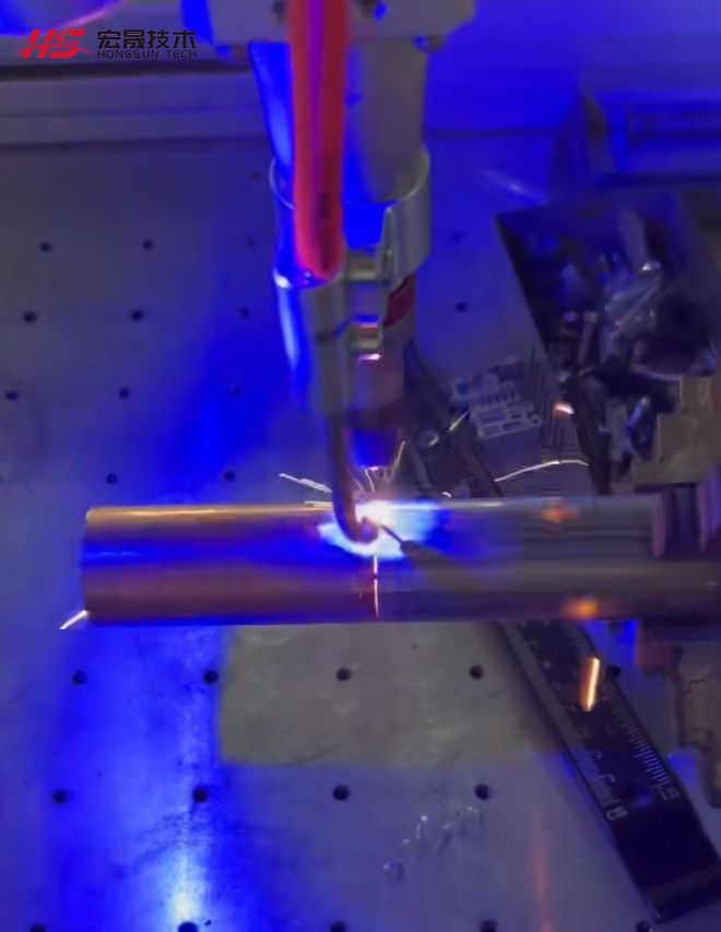 宏晟技术在厨卫领域激光焊接新工艺——铜管和不锈钢管焊接无缝(图2)